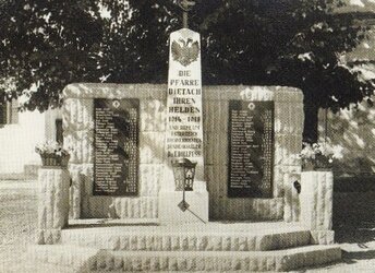 Kriegerdenkmal Dietach - alt