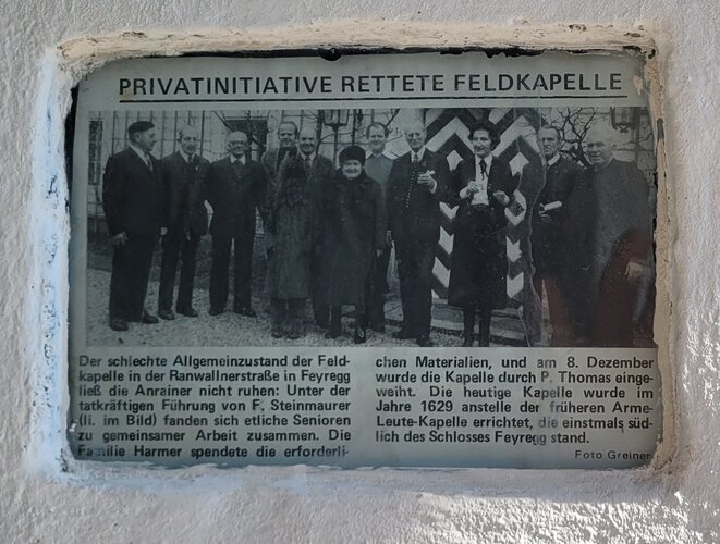 Feldkapelle Schloss Feyregg