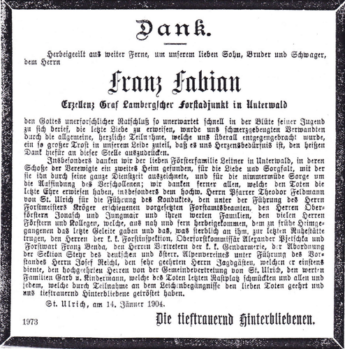 Fabian - Kreuz