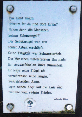 Trauernder Schutzengel