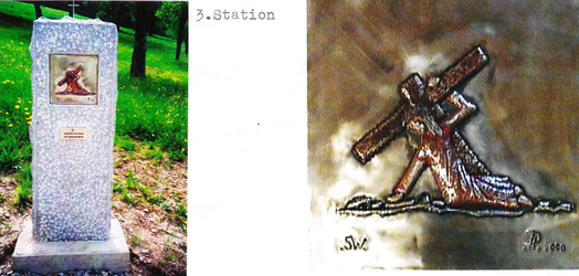 Kreuzweg in der Gmainstraße 03. Station