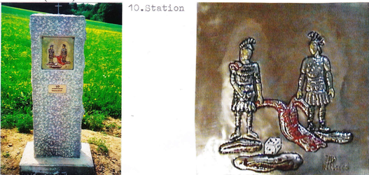 Kreuzweg in der Gmainstraße 10. Station