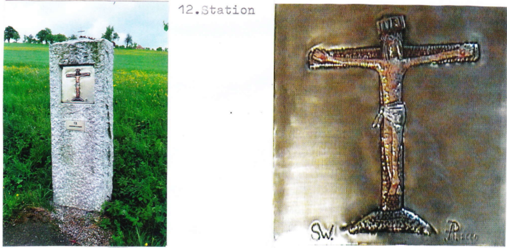 Kreuzweg in der Gmainstraße 12. Station