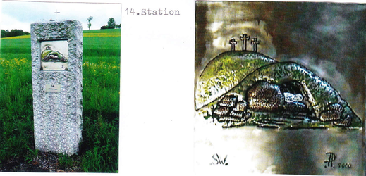 Kreuzweg in der Gmainstraße 14. Station