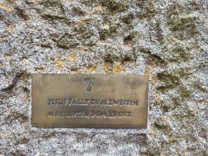 Kreuzweg in der Gmainstraße 07. Station
