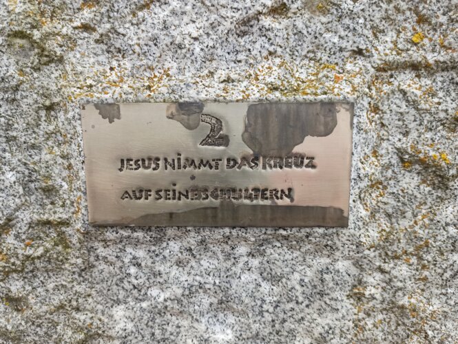 Kreuzweg in der Gmainstraße 02. Station