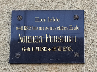 Pfarrhof - Purschka-Gedenktafel