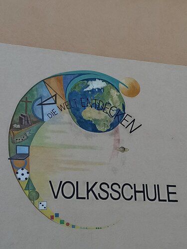 Volksschule - Wandbild