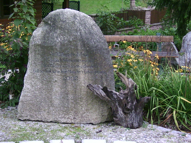 Hochwasser Gedenkstein