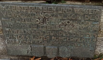 Brunnenerrichtungstafel