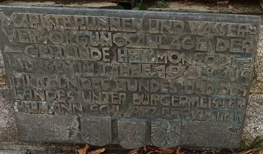 Brunnenerrichtungstafel