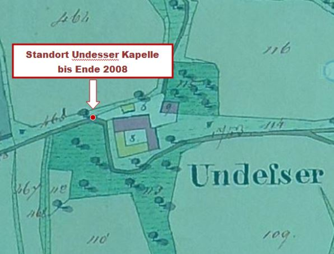 Undesser Kapelle abgekommen
