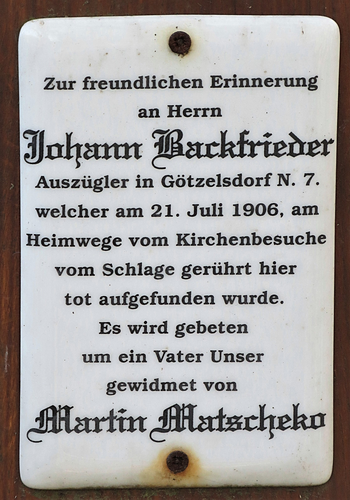 Backfrieder - Matscheko Kreuz