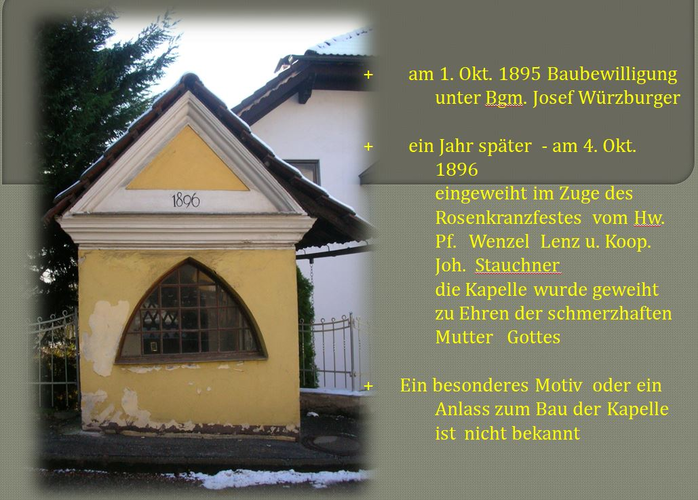 Einsiedler Kapelle abgekommen