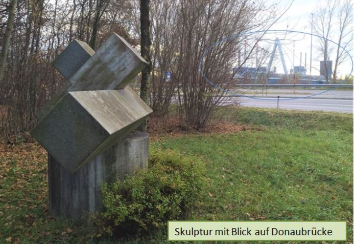 Skulptur Steyregger Donaubrücke