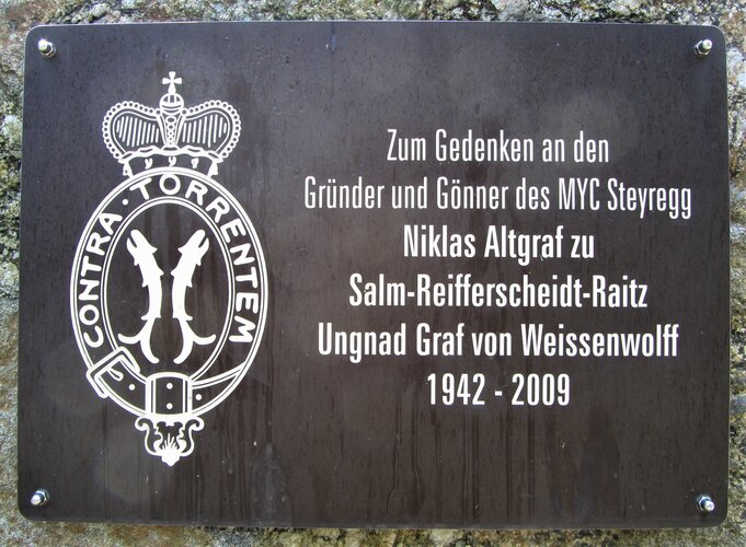 Gedenkstein Altgraf Ing. Niklas Salm - R. - Yachthafen