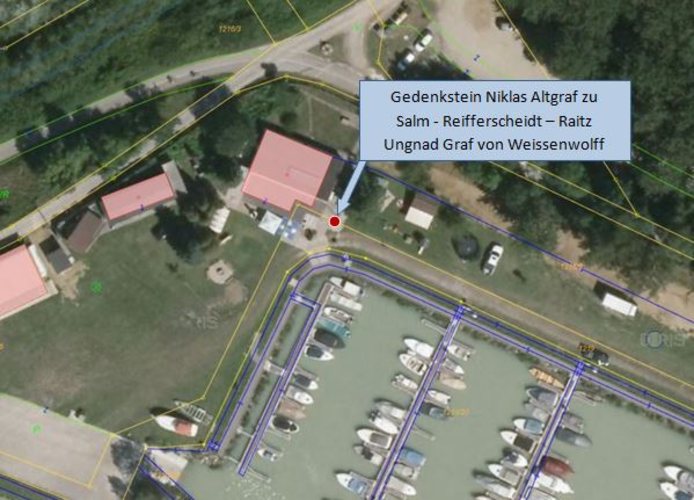 Gedenkstein Altgraf Ing. Niklas Salm - R. - Yachthafen