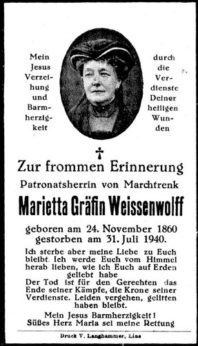 Lourdes Grotte im Schlosspark