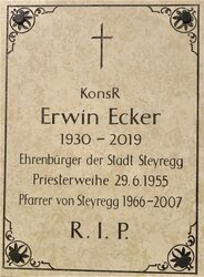 Stadtpfarrkirche 10 - Priestergedenktafel Erwin Ecker