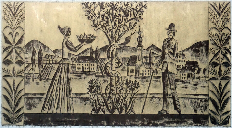 Haus Eder - Hausbild - Tor - Ornamentik