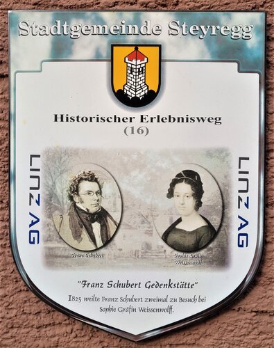 Haus Stadtsaal - Franz Schubert Gedenktafel