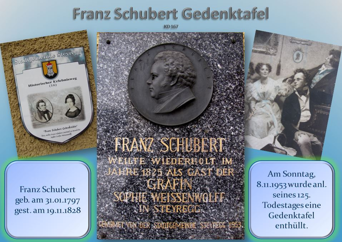 Haus Stadtsaal - Franz Schubert Gedenktafel