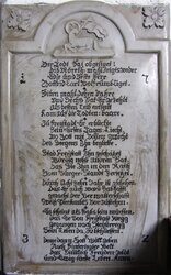 Stadtpfarrkirche - Säule 01 - Grabtafel Wolfrum(b) - innen