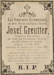 Stadtpfarrkirche 02 - Priestergrabtafel Josef Greutter