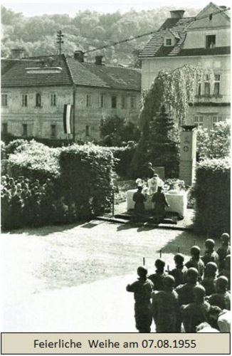 Kriegerdenkmal 1. und 2. Weltkrieg am Stadtplatz - abgekommen