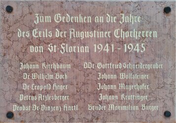 Klosterkirche Pulgarn 05 - Gedenktafel Augustiner Chorherren