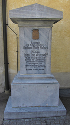 Weissenwolff`scher Grabstein - Guidobald Theofil Mathias Nikolaus Ungnad Graf Weissenwolff