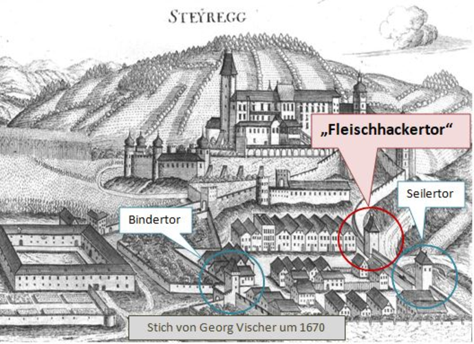Historischer Erlebnisweg - (10) Fleischhackertor