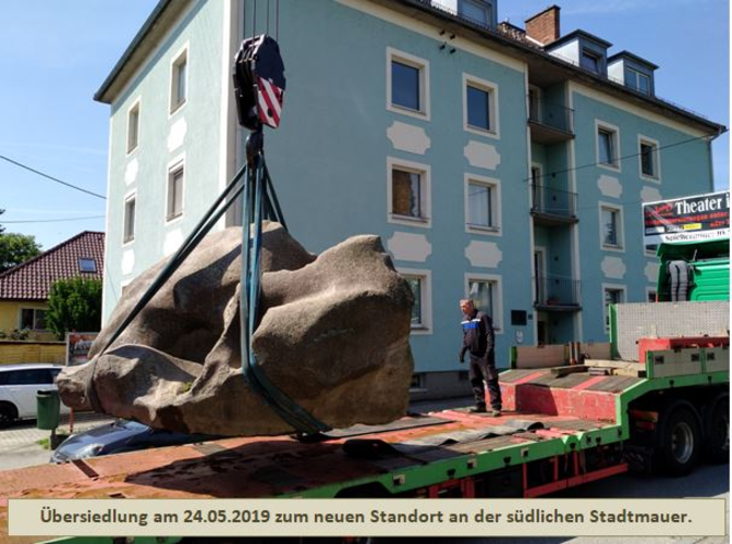 Steingarten Steyregg - (10) "Donaukunst" - Granit