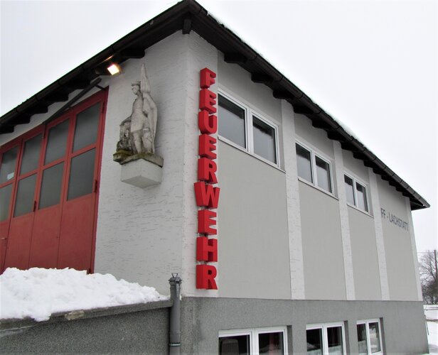 Haus FF - Lachstatt - Freiplastik hl. Florian - abgekommen