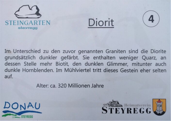 Steingarten Steyregg - (04) Diorit