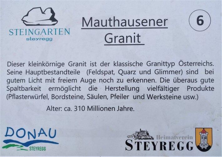 Steingarten Steyregg - (06) Mauthausener Granit