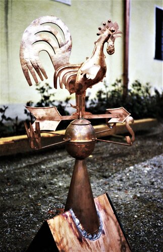 Wetterhahn auf Stadtpfarrkirche