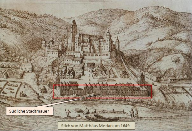 Historischer Erlebnisweg - (19) Südliche Stadtmauer, Handelslände
