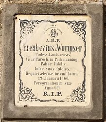 Grabtafel Erenbertus Wurmser