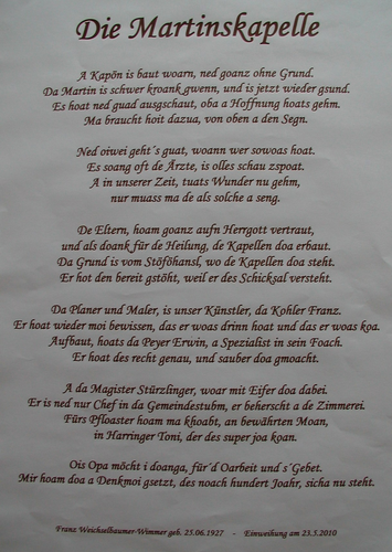 Weichselbaumerkapelle