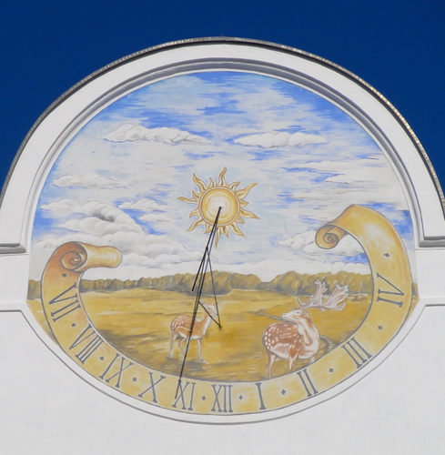 Sonnenuhr im alten Pfarrhof