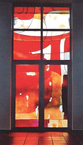 Aufbahrungshalle - Glastür