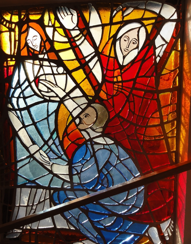 Betonglasfenster in der Welser Straße 15