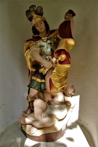 Nischenblocksäule Bauernschuster