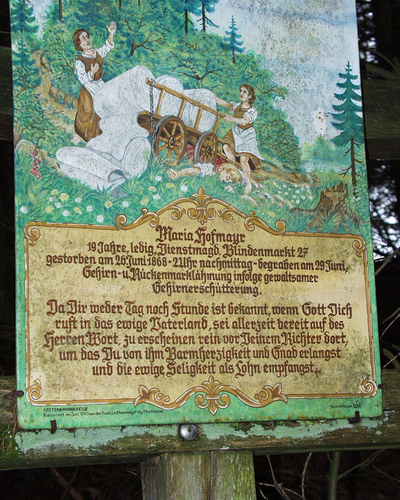 Hofmayr Marterl, Blindenmarkt, Schleißheim