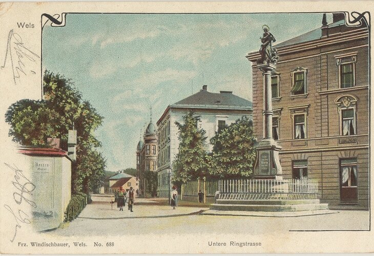 Mariensäule, Adlerstraße, Wels | © Steinerberger