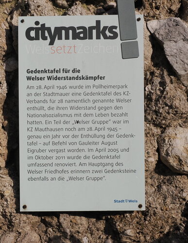 Denkmal Welser Gruppe, Pollheimerpark, Wels | © Steinerberger