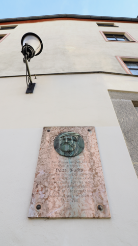 Hans Sachs Gedenktafel, Pollheimerschloss, Wels | © Steinerberger