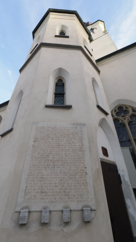 Gedenktafel - Stadtpfarrkirche, Wels | © Steinerberger