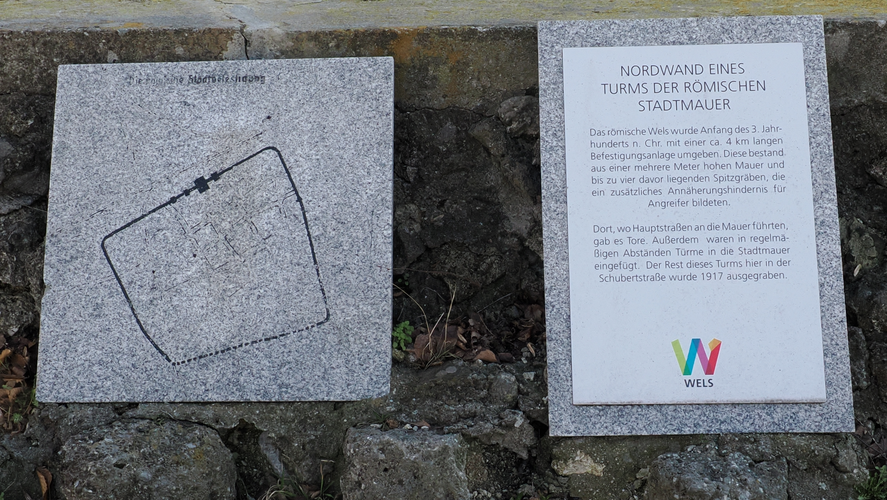 Römermauer-Rest, Schubertstrasse, Wels | © Steinerberger
